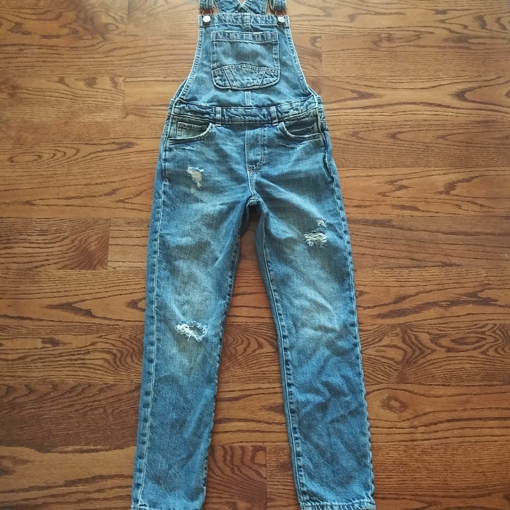 Gap Denim Distressed Overalls